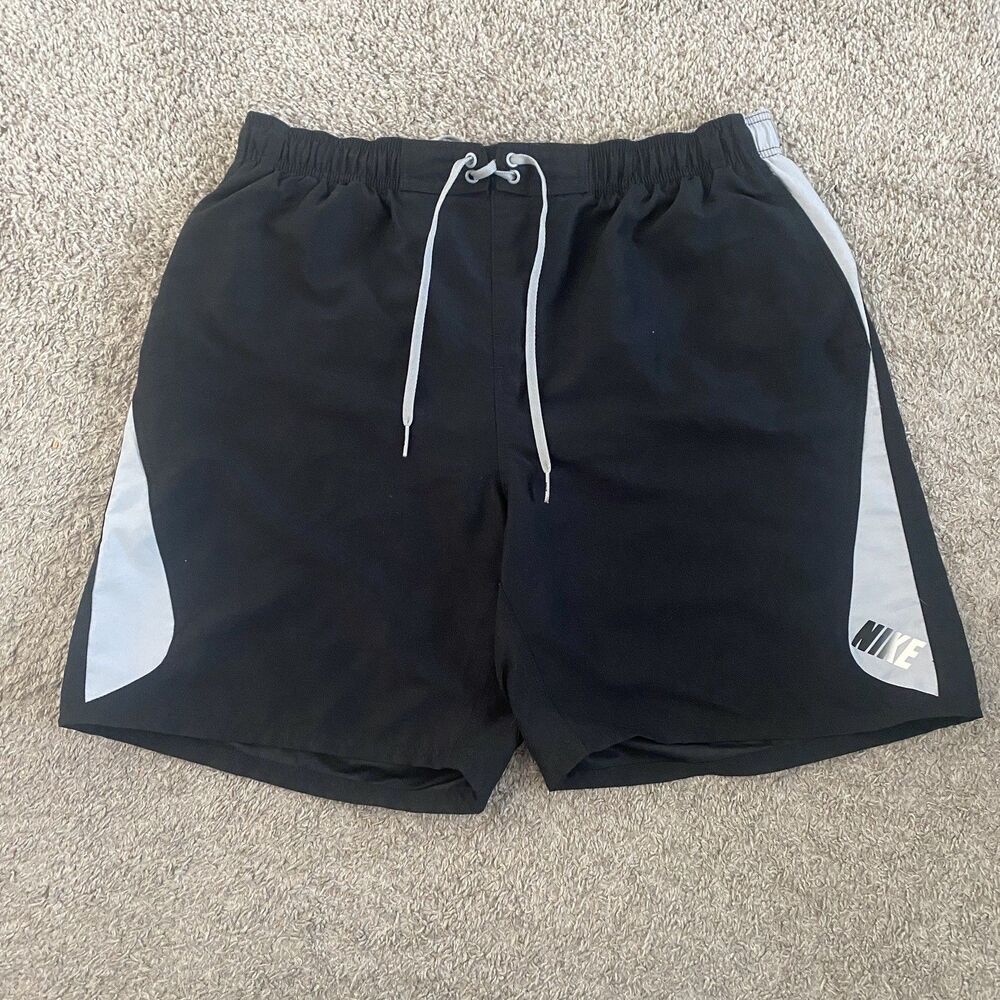 Nike Swim Trunks Black/Gray - Men's XL